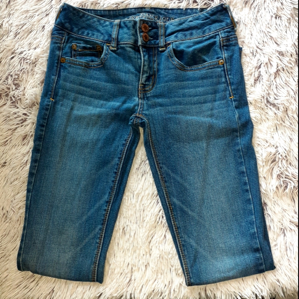 American Eagle Womens Artist/flare Jean's size0
